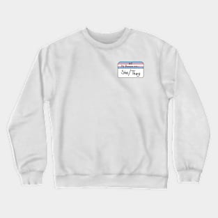 Pronouns Transgender pride - She/They Crewneck Sweatshirt